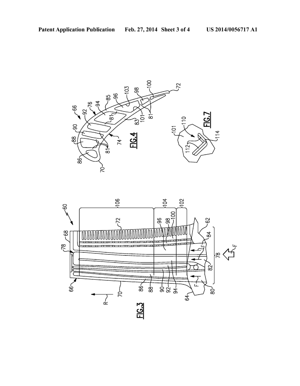 GAS TURBINE ENGINE AIRFOIL INTERNAL COOLING FEATURES - diagram, schematic, and image 04