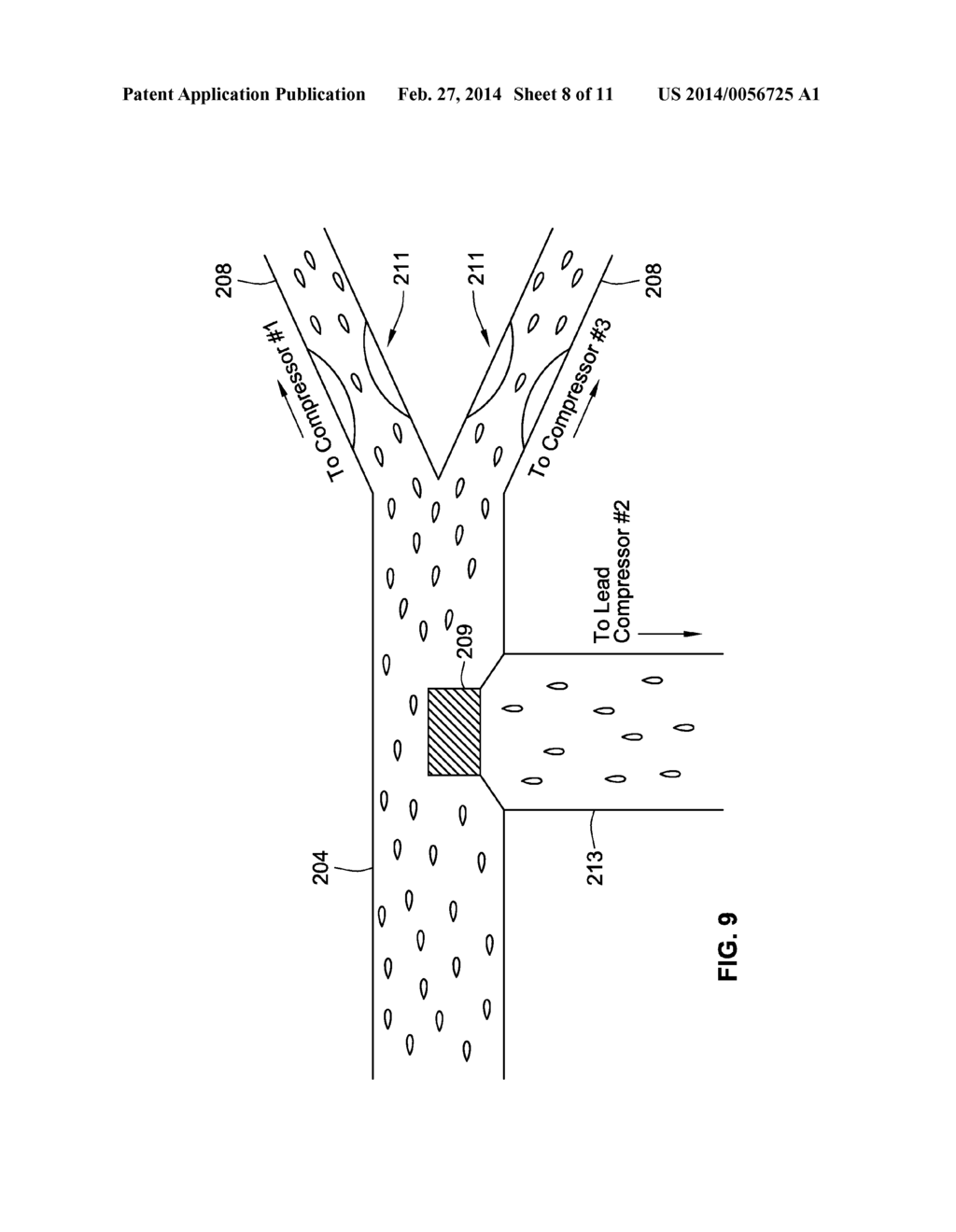 Suction Header Arrangement for Oil Management in Multiple-Compressor     Systems - diagram, schematic, and image 09