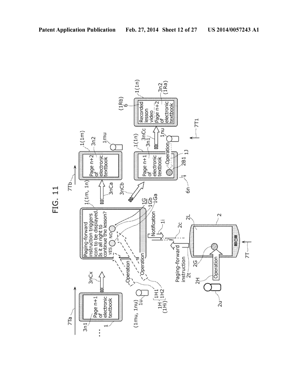 EDUCATIONAL SYSTEM, TEACHER INFORMATION TERMINAL, STUDENT INFORMATION     TERMINAL, INTEGRATED CIRCUIT, AND CONTENT DISPLAY METHOD - diagram, schematic, and image 13