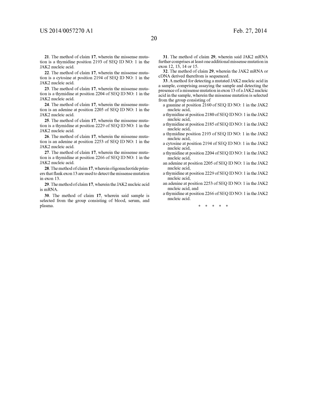 COMPOSITIONS AND METHODS FOR DETECTING MUTATIONS IN JAK2 NUCLEIC ACID - diagram, schematic, and image 27