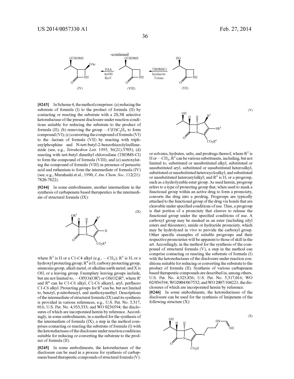 KETOREDUCTASE POLYPEPTIDES FOR THE PRODUCTION OF AZETIDINONE - diagram, schematic, and image 38