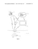 Tablet or Smart Phone Compatible Fish Finder Device diagram and image