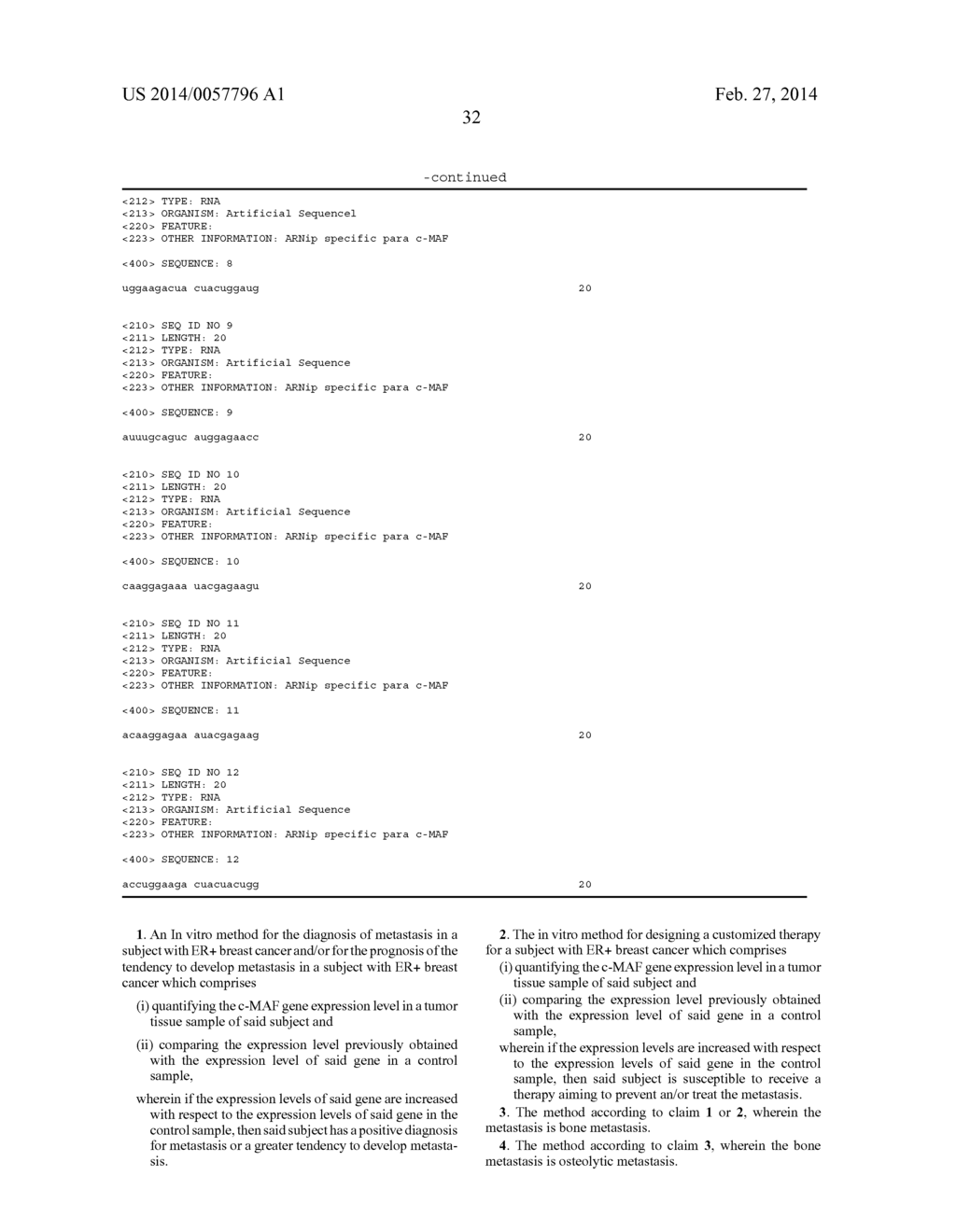 Method for the Diagnosis, Prognosis and Treatment of Breast Cancer     Metastasis - diagram, schematic, and image 47