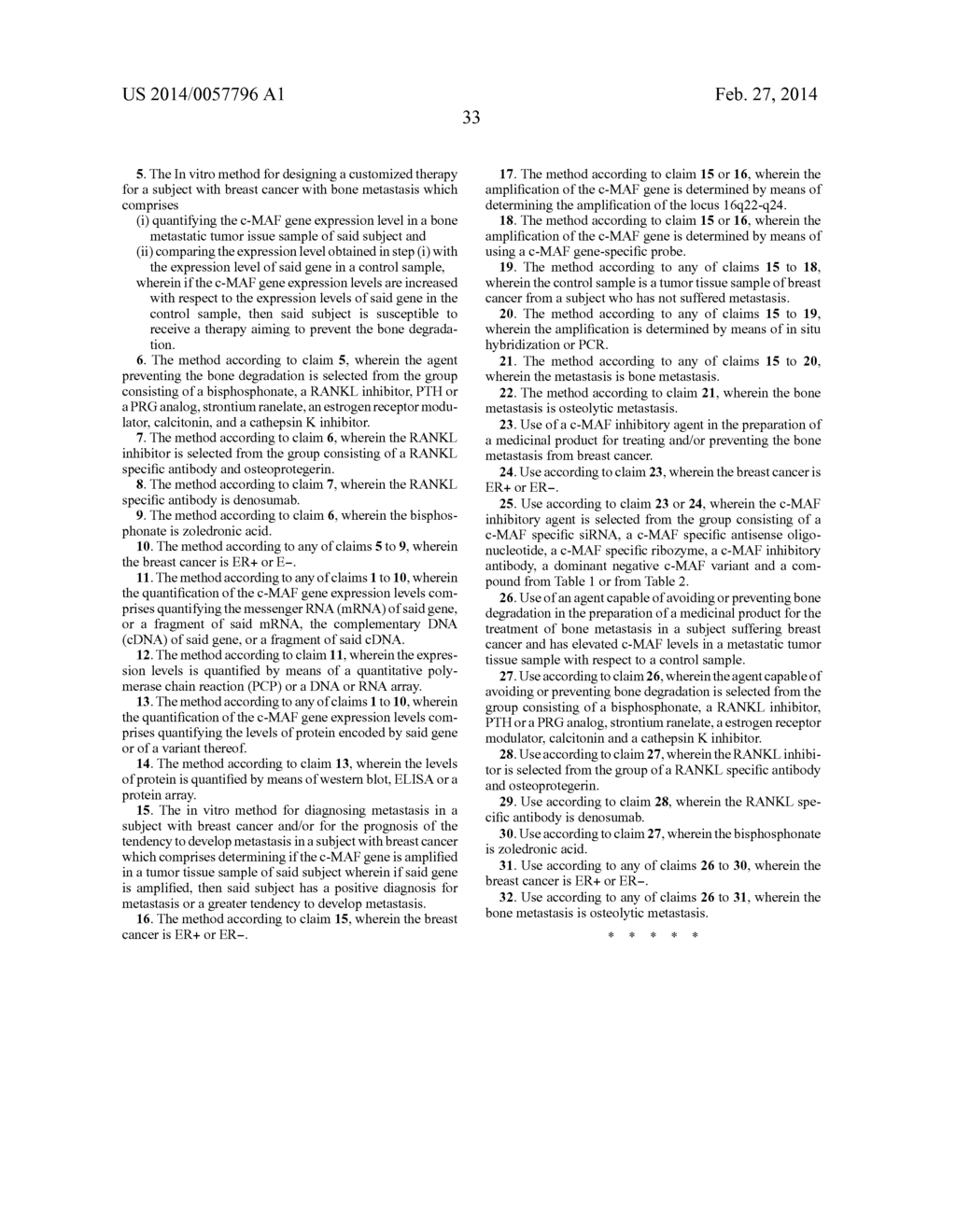 Method for the Diagnosis, Prognosis and Treatment of Breast Cancer     Metastasis - diagram, schematic, and image 48