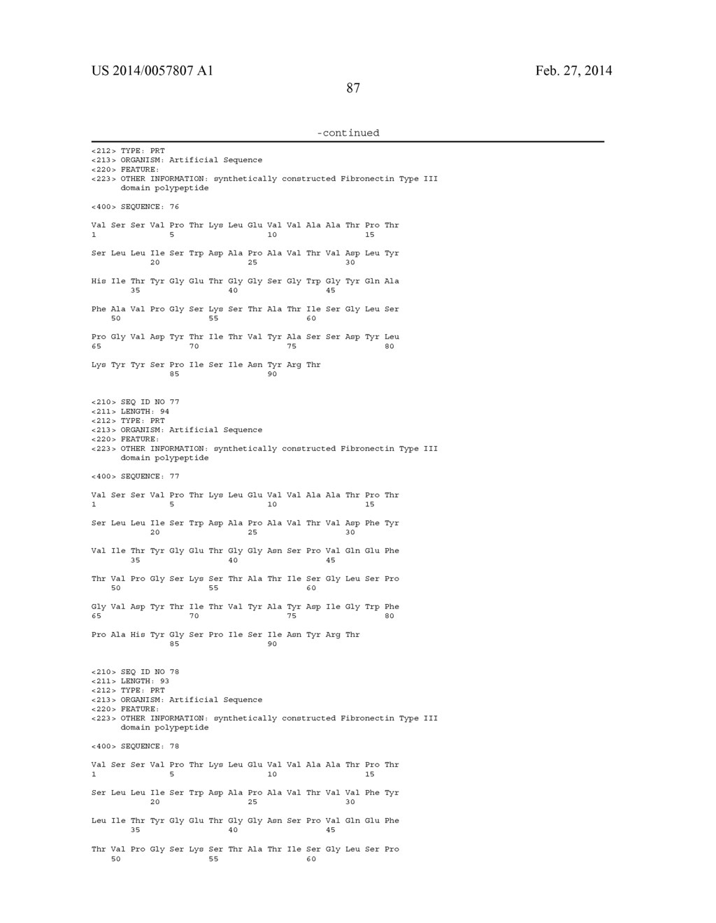 FIBRONECTIN CRADLE MOLECULES AND LIBRARIES THEREOF - diagram, schematic, and image 154