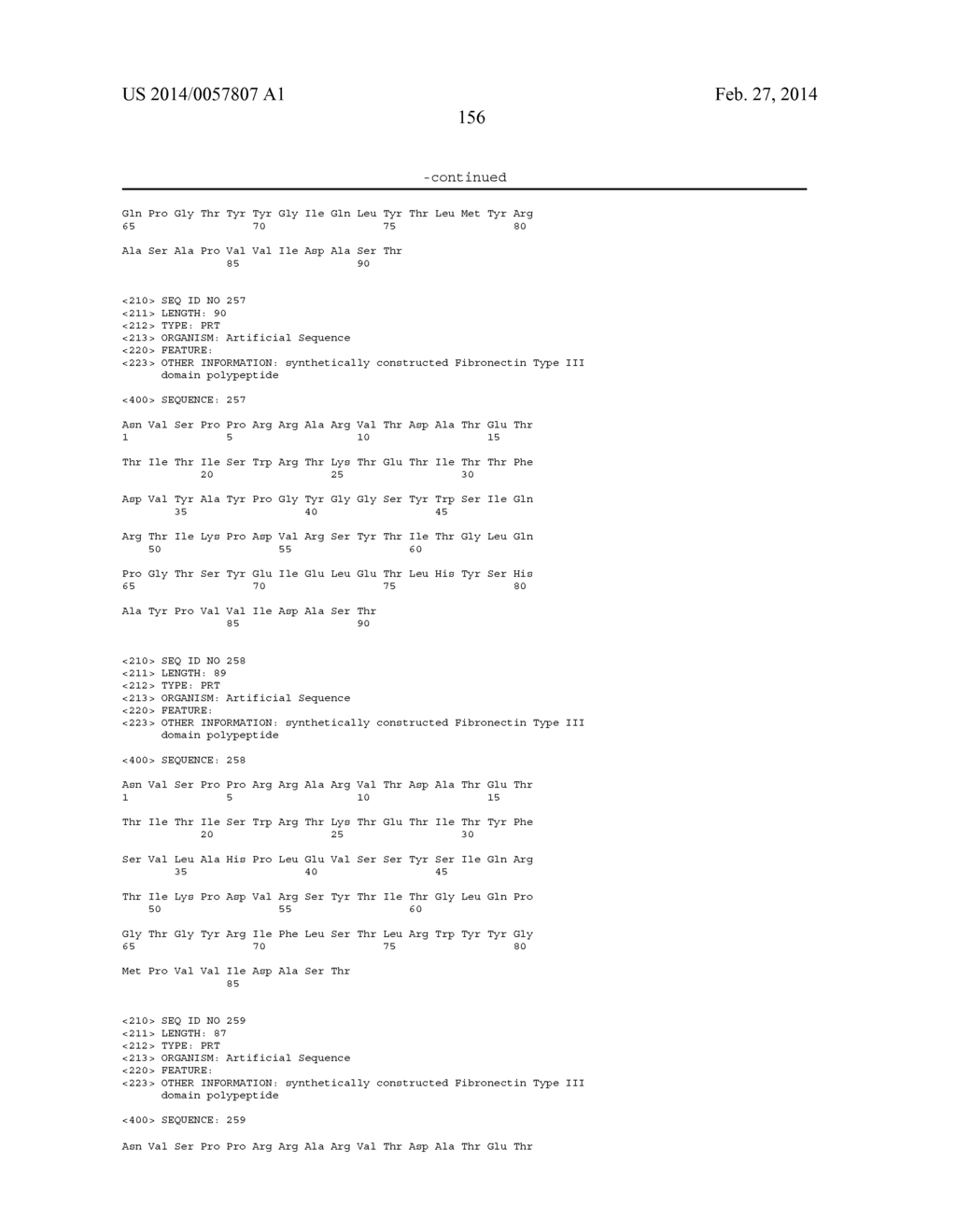 FIBRONECTIN CRADLE MOLECULES AND LIBRARIES THEREOF - diagram, schematic, and image 223