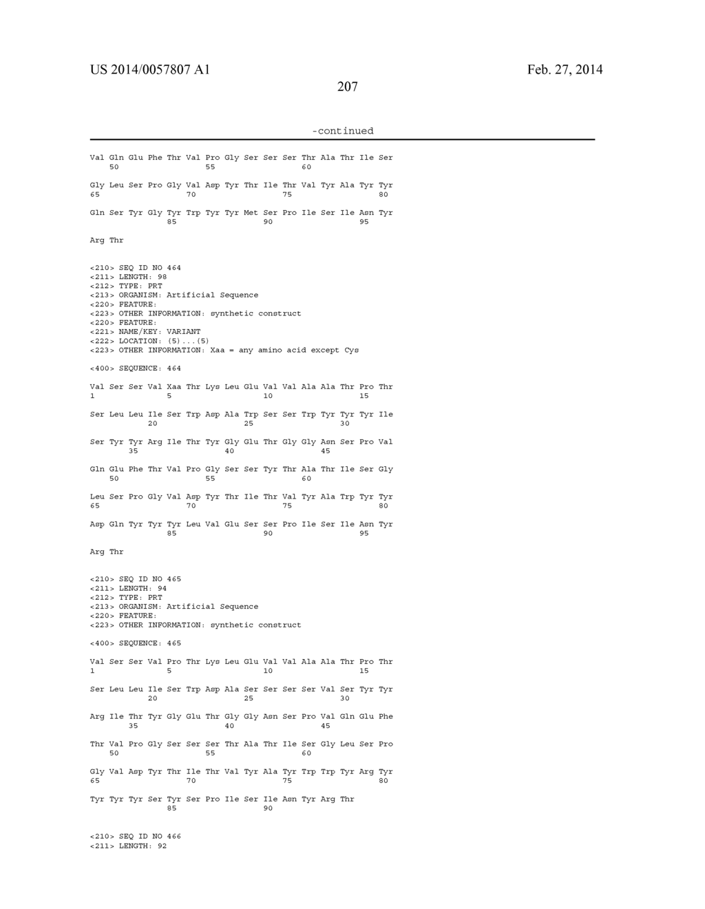 FIBRONECTIN CRADLE MOLECULES AND LIBRARIES THEREOF - diagram, schematic, and image 274