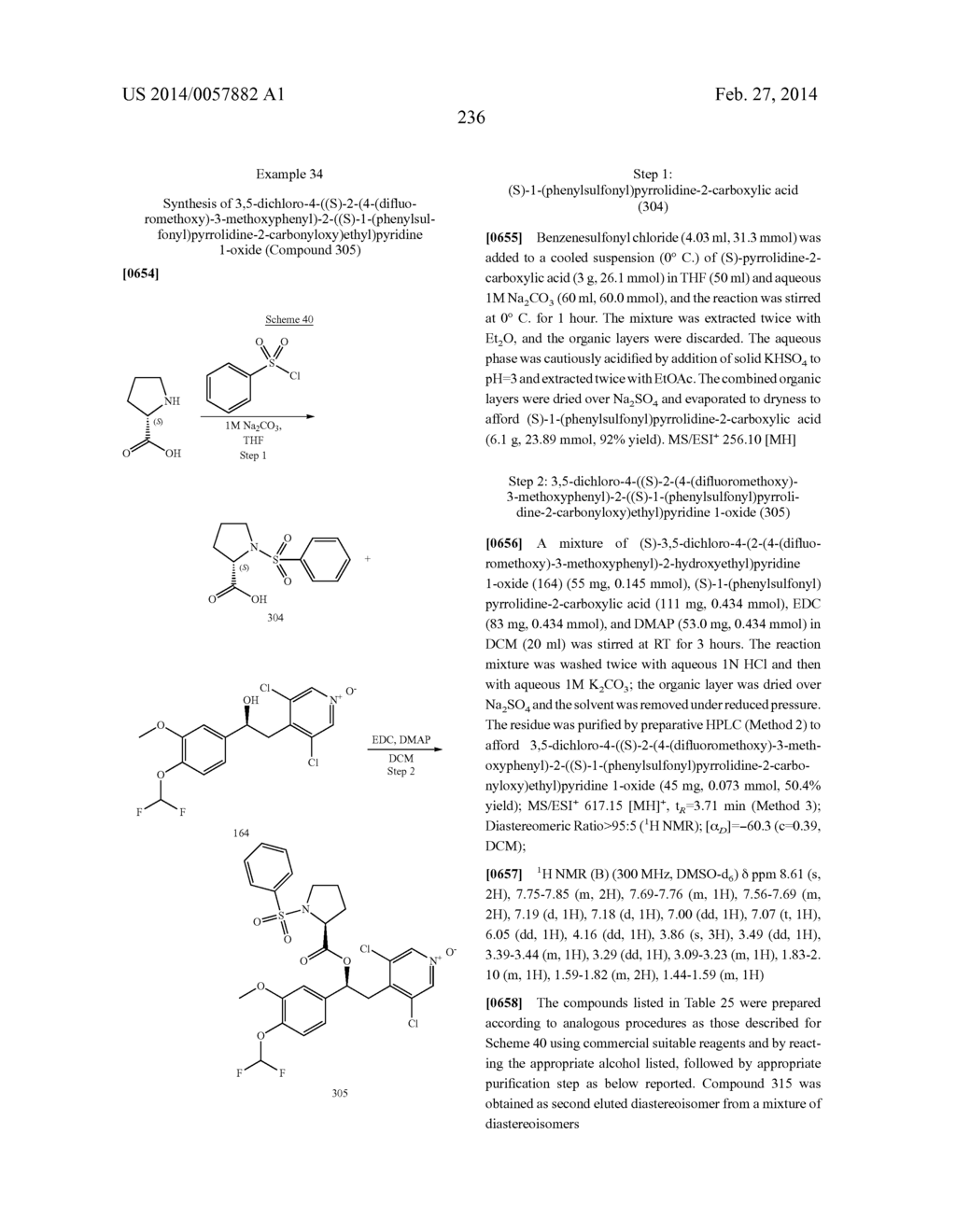 DERIVATIVES OF 1-PHENYL-2-PYRIDINYL ALKYL ALCOHOLS AS PHOSPHODIESTERASE     INHIBITORS - diagram, schematic, and image 237
