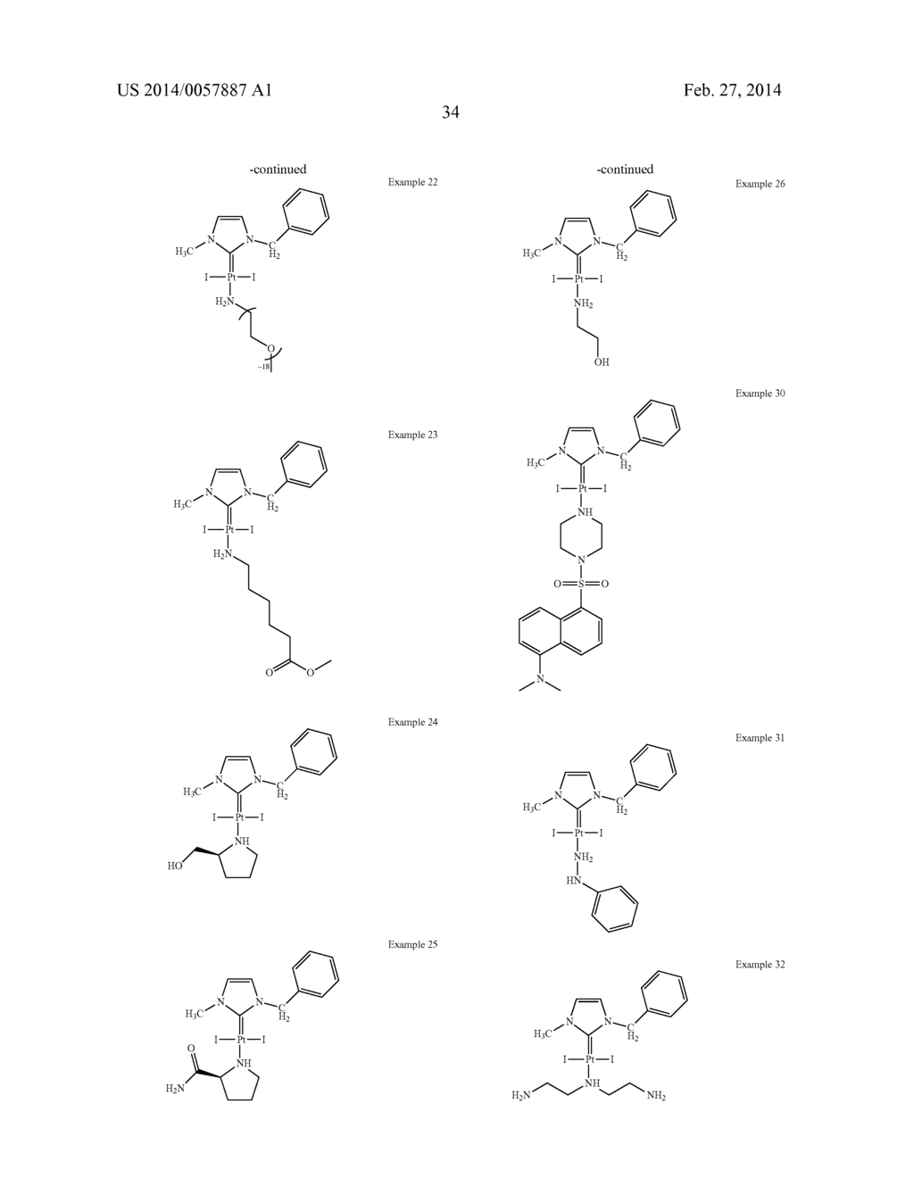 NOVEL PLATINUM-CARBENE COMPLEXES AND USE THEREOF AS MEDICAMENTS - diagram, schematic, and image 35