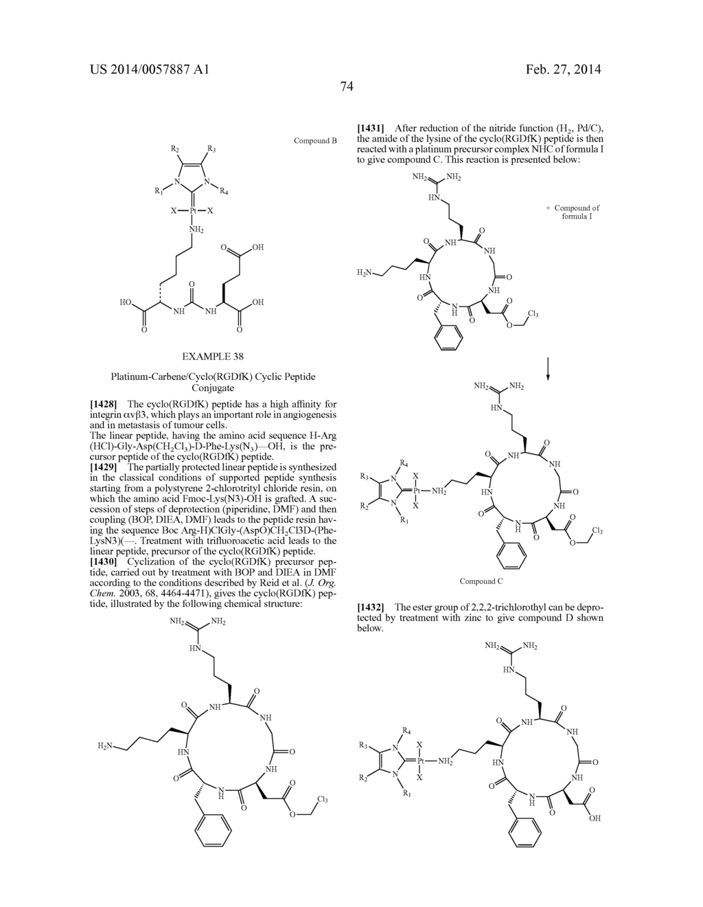 NOVEL PLATINUM-CARBENE COMPLEXES AND USE THEREOF AS MEDICAMENTS - diagram, schematic, and image 75