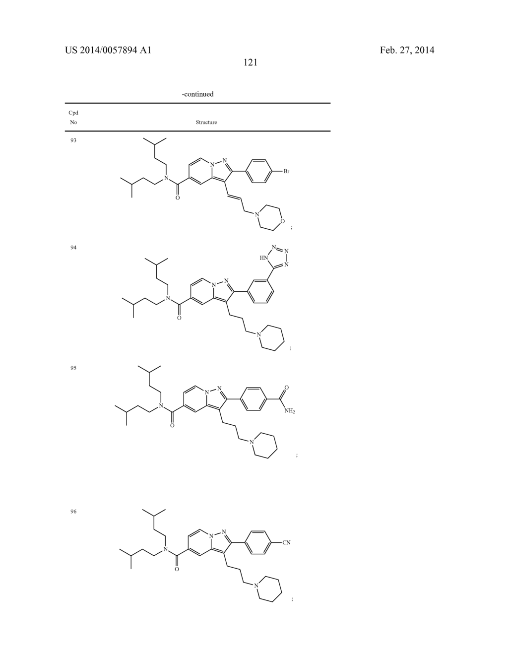 PYRAZOLOPYRIDINE AND PYRAZOLOPYRIMIDINE DERIVATIVES AS MELANOCORTIN-4     RECEPTOR MODULATORS - diagram, schematic, and image 122