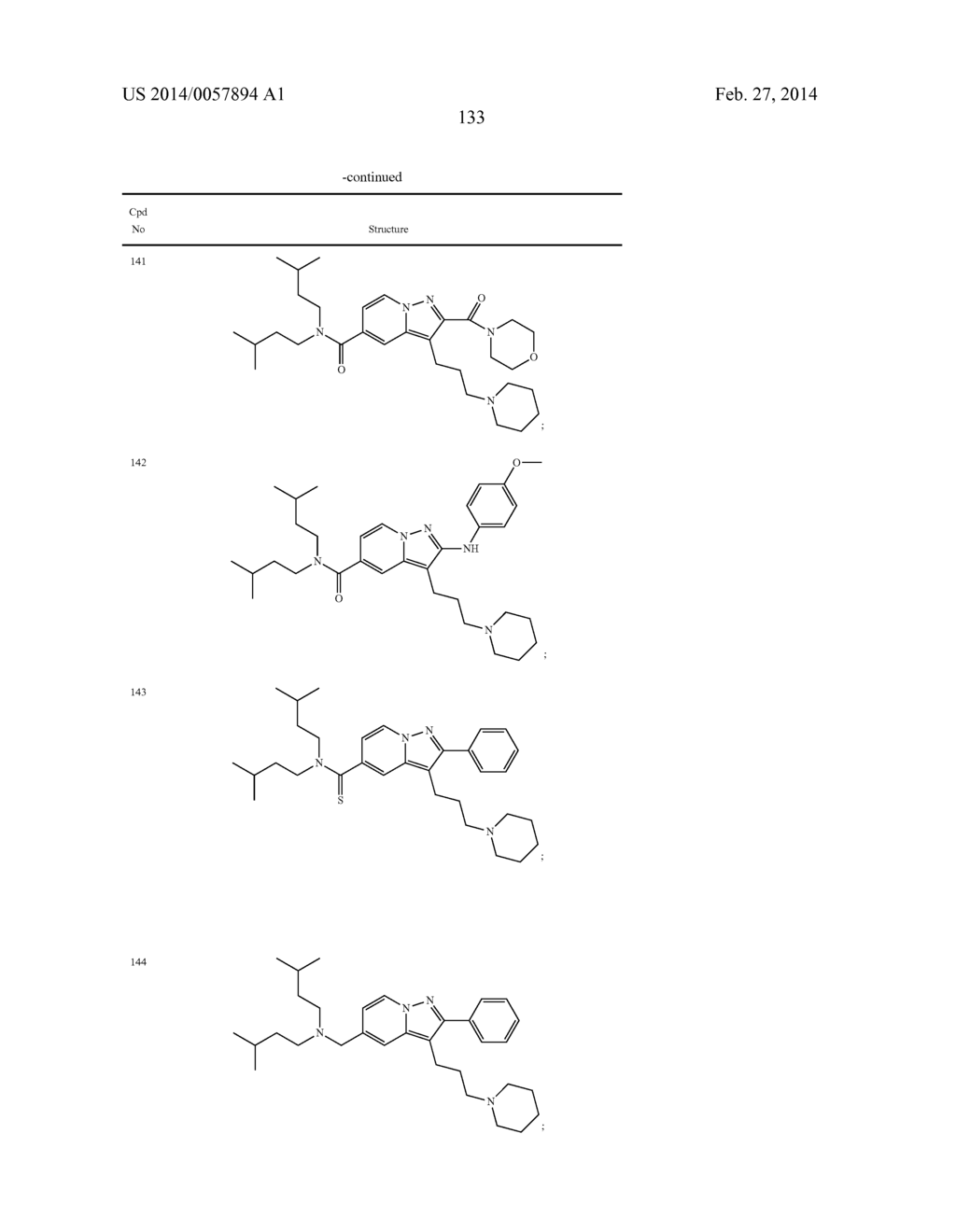 PYRAZOLOPYRIDINE AND PYRAZOLOPYRIMIDINE DERIVATIVES AS MELANOCORTIN-4     RECEPTOR MODULATORS - diagram, schematic, and image 134