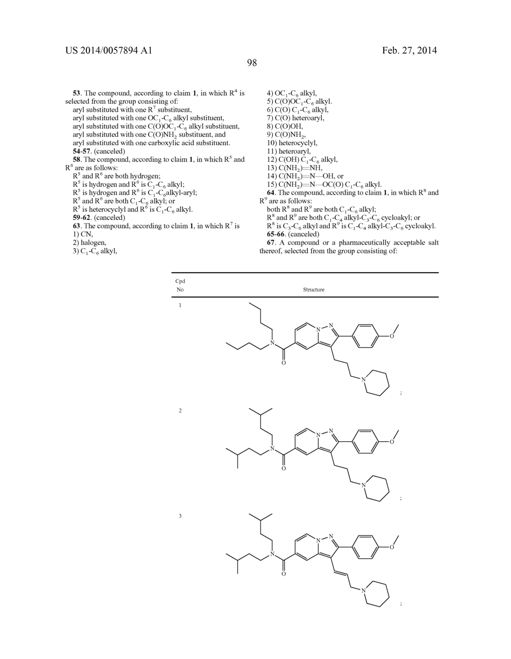 PYRAZOLOPYRIDINE AND PYRAZOLOPYRIMIDINE DERIVATIVES AS MELANOCORTIN-4     RECEPTOR MODULATORS - diagram, schematic, and image 99