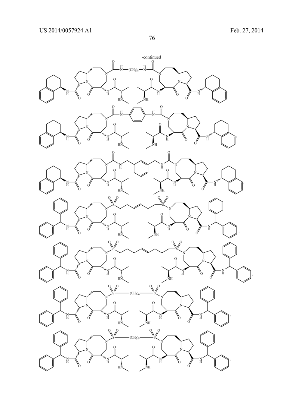 BIVALENT INHIBITORS OF IAP PROTEINS AND THERAPEUTIC METHODS USING THE SAME - diagram, schematic, and image 78