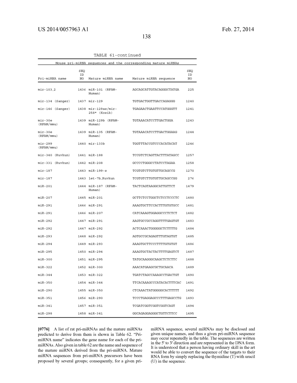 OLIGOMERIC COMPOUNDS AND COMPOSITIONS FOR USE IN MODULATION OF SMALL     NON-CODING RNAS - diagram, schematic, and image 140