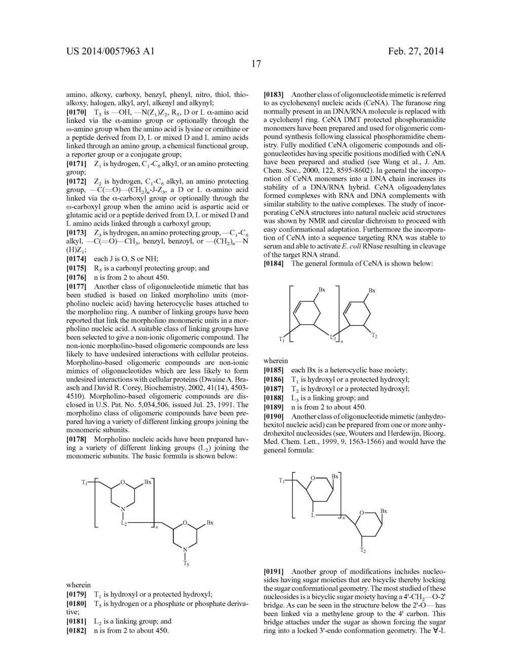 OLIGOMERIC COMPOUNDS AND COMPOSITIONS FOR USE IN MODULATION OF SMALL     NON-CODING RNAS - diagram, schematic, and image 19