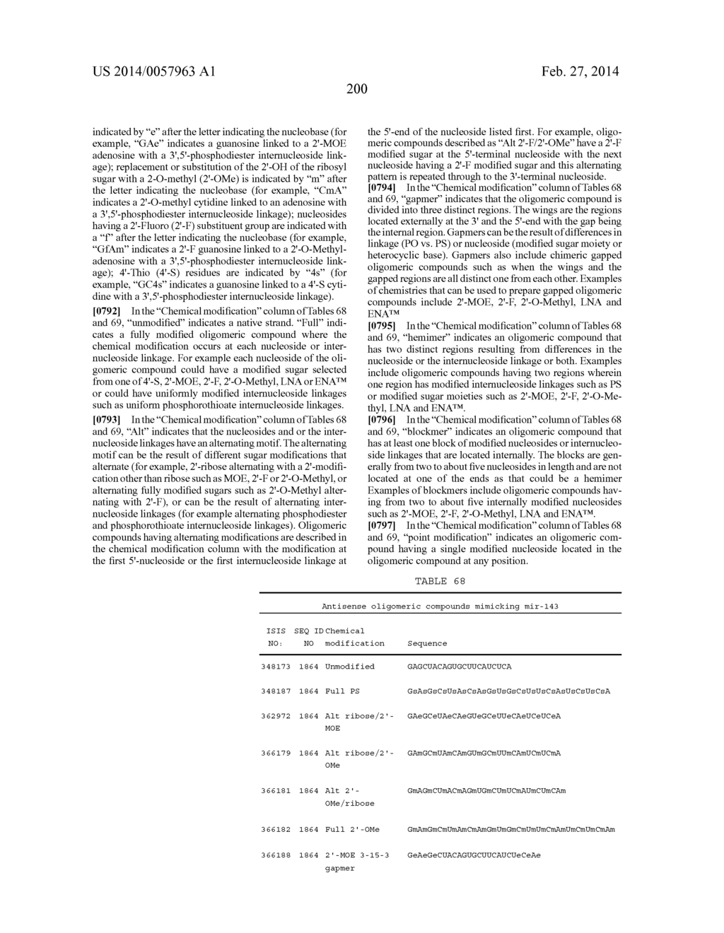 OLIGOMERIC COMPOUNDS AND COMPOSITIONS FOR USE IN MODULATION OF SMALL     NON-CODING RNAS - diagram, schematic, and image 202