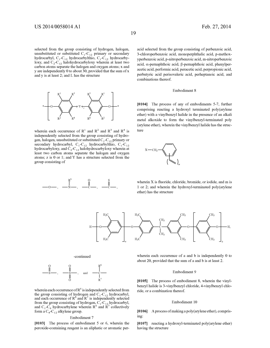 EPOXYBENZYL-TERMINATED POLY(ARYLENE ETHER)S, METHOD FOR PREPARATION     THEREOF, AND CURABLE COMPOSITIONS COMPRISING SAME - diagram, schematic, and image 22