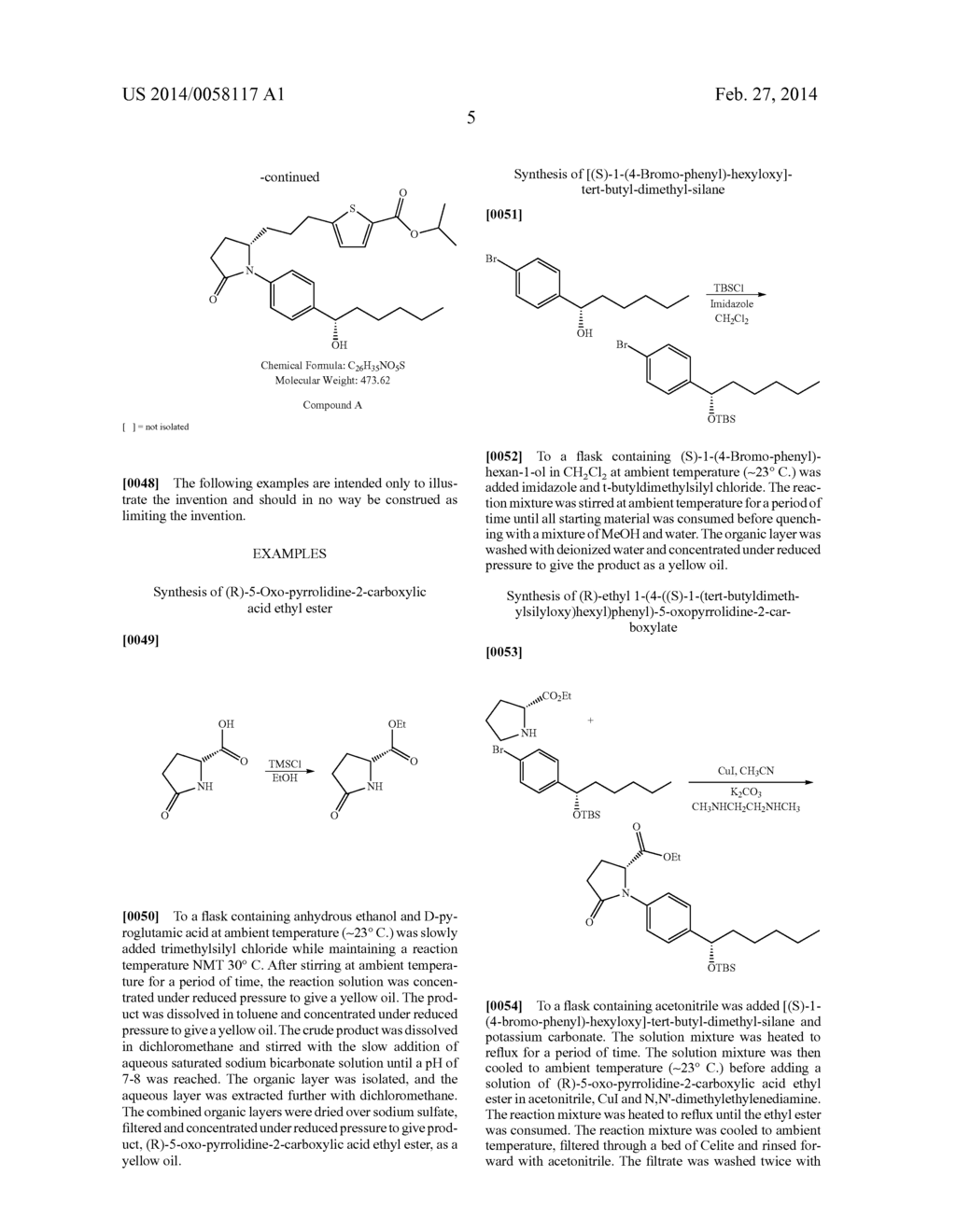 PROCESS FOR THE SYNTHESIS OF SUBSTITUTED GAMMA LACTAMS - diagram, schematic, and image 06