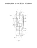 MEDICATED MODULE WITH AUTOMATIC RESERVOIR ENGAGEMENT AND LOCK MECHANISM diagram and image