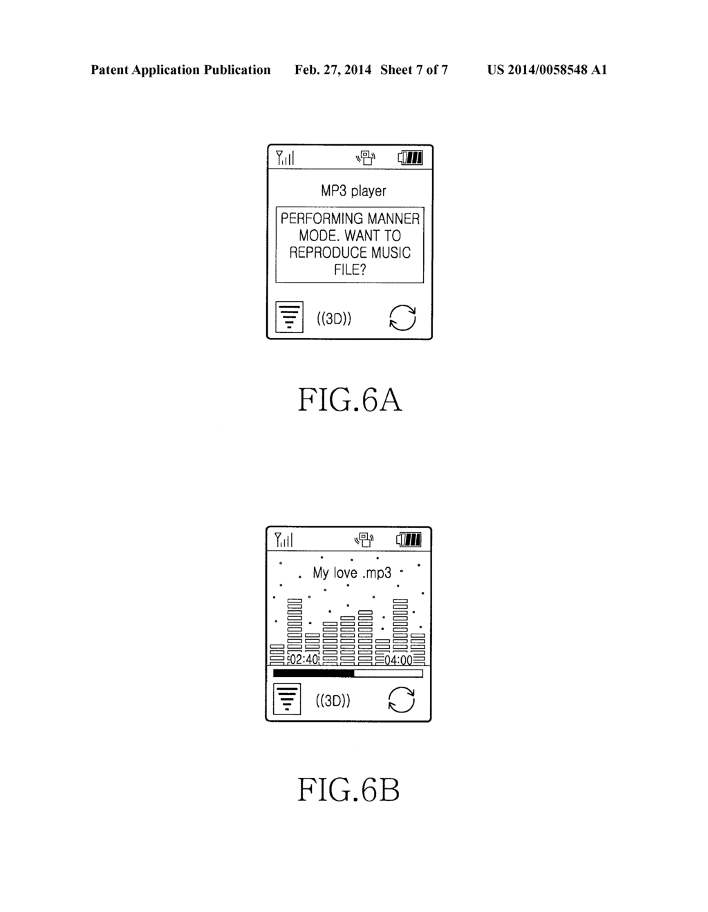 METHOD FOR REPRODUCING MUSIC FILE OF MOBILE COMMUNICATION TERMINAL AND     MOBILE TERMINAL IMPLEMENTING THE SAME - diagram, schematic, and image 08