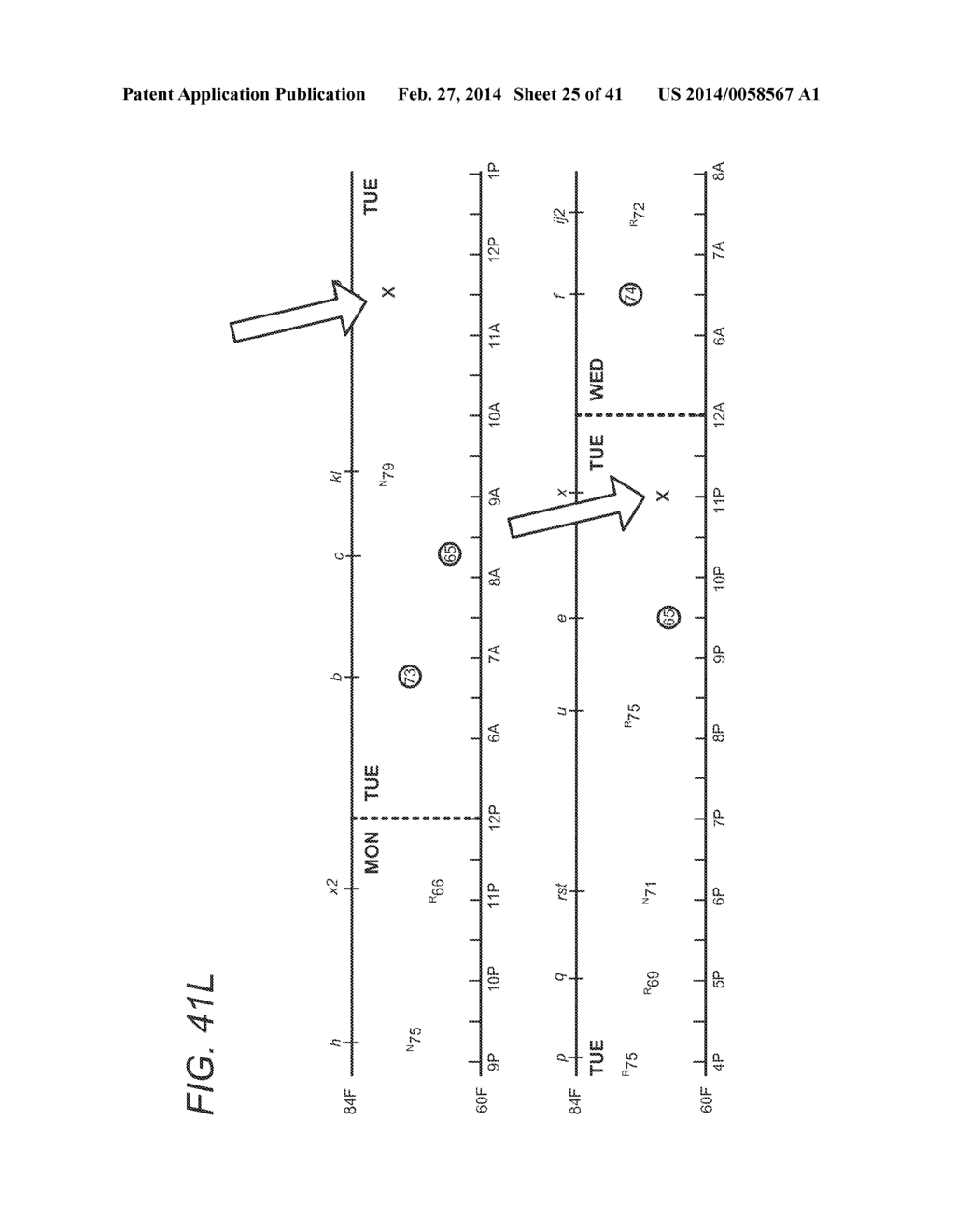 HVAC SCHEDULE ESTABLISHMENT IN AN INTELLIGENT, NETWORK-CONNECTED     THERMOSTAT - diagram, schematic, and image 26