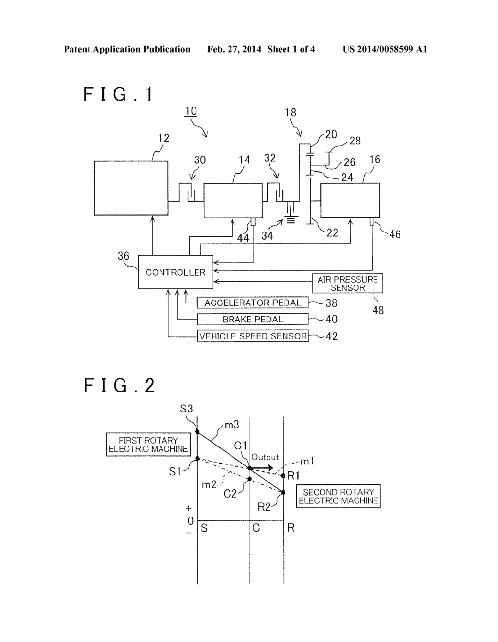 CONTROL APPARATUS AND CONTROL METHOD OF MOTIVE POWER APPARATUS FOR HYBRID     VEHICLE - diagram, schematic, and image 02