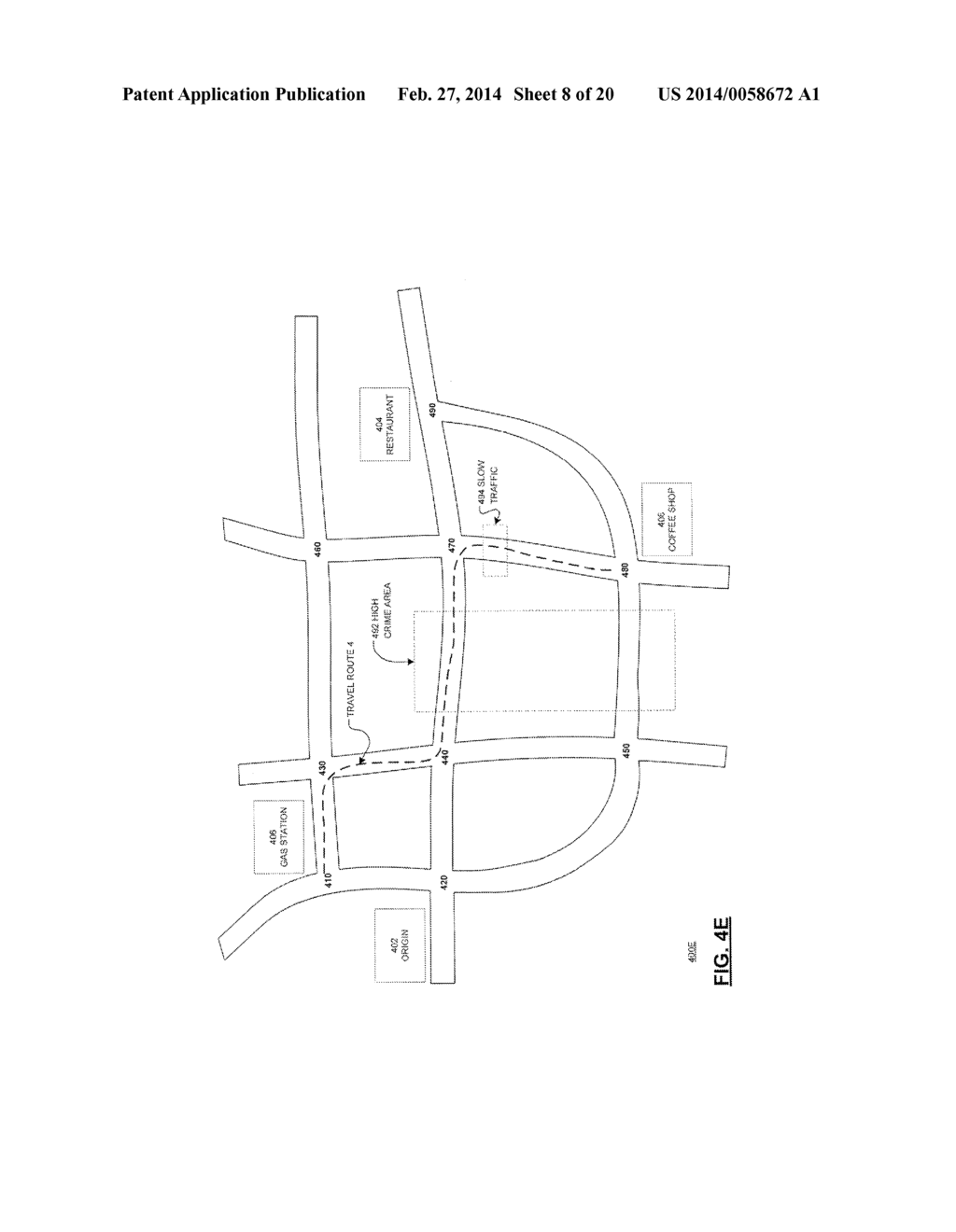 CALCULATING A TRAVEL ROUTE BASED ON A USER'S NAVIGATIONAL PREFERENCES AND     TRAVEL HISTORY - diagram, schematic, and image 09