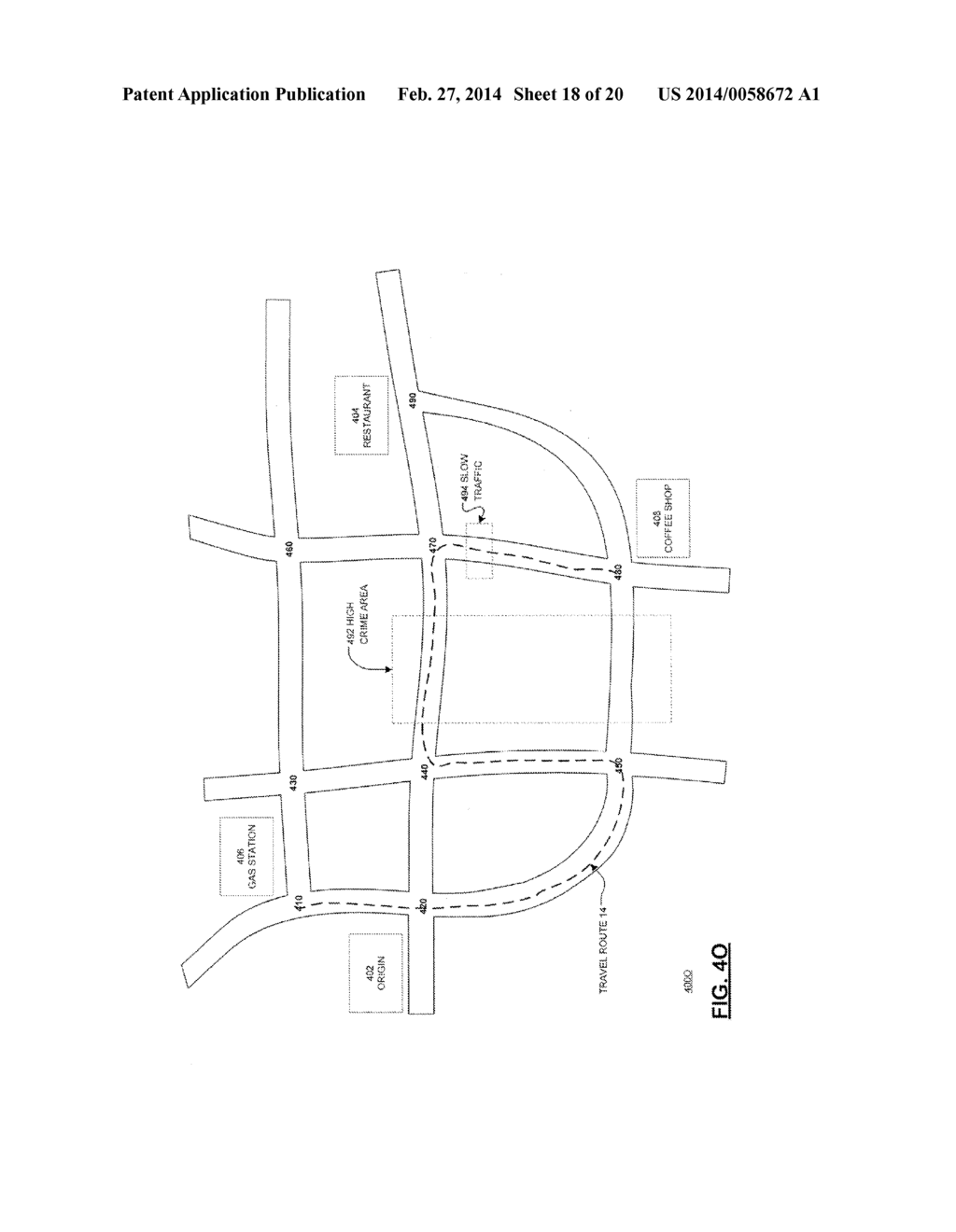 CALCULATING A TRAVEL ROUTE BASED ON A USER'S NAVIGATIONAL PREFERENCES AND     TRAVEL HISTORY - diagram, schematic, and image 19