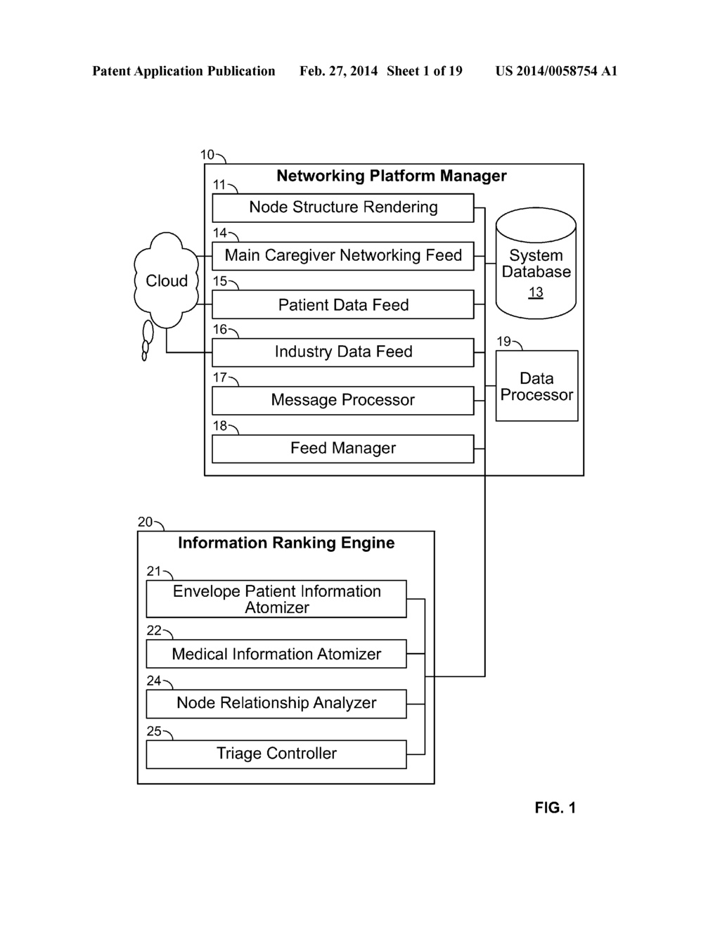 PROFESSIONAL NETWORKING PLATFORM WITH RANKED PATIENT INFORMATION DELIVERY - diagram, schematic, and image 02