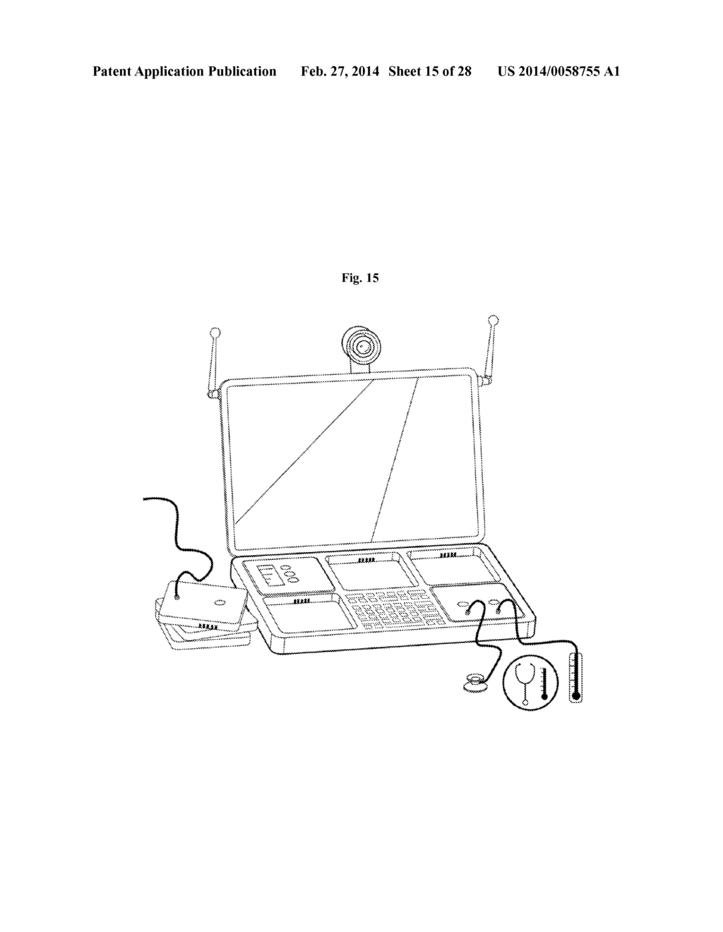 REMOTELY-EXECUTED MEDICAL DIAGNOSIS AND THERAPY INCLUDING EMERGENCY     AUTOMATION - diagram, schematic, and image 16