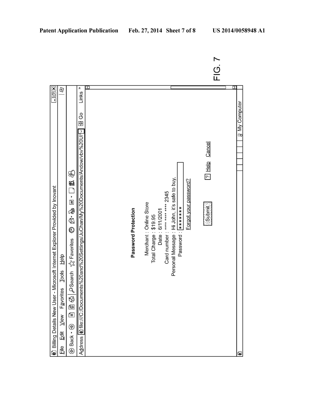 USER ENHANCED AUTHENTICATION SYSTEM FOR ONLINE PURCHASES - diagram, schematic, and image 08