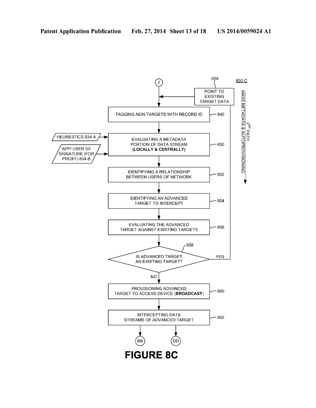 SYSTEM AND METHOD OF STORAGE, RECOVERY, AND MANAGEMENT OF DATA INTERCEPTED     ON A COMMUNICATION NETWORK - diagram, schematic, and image 14