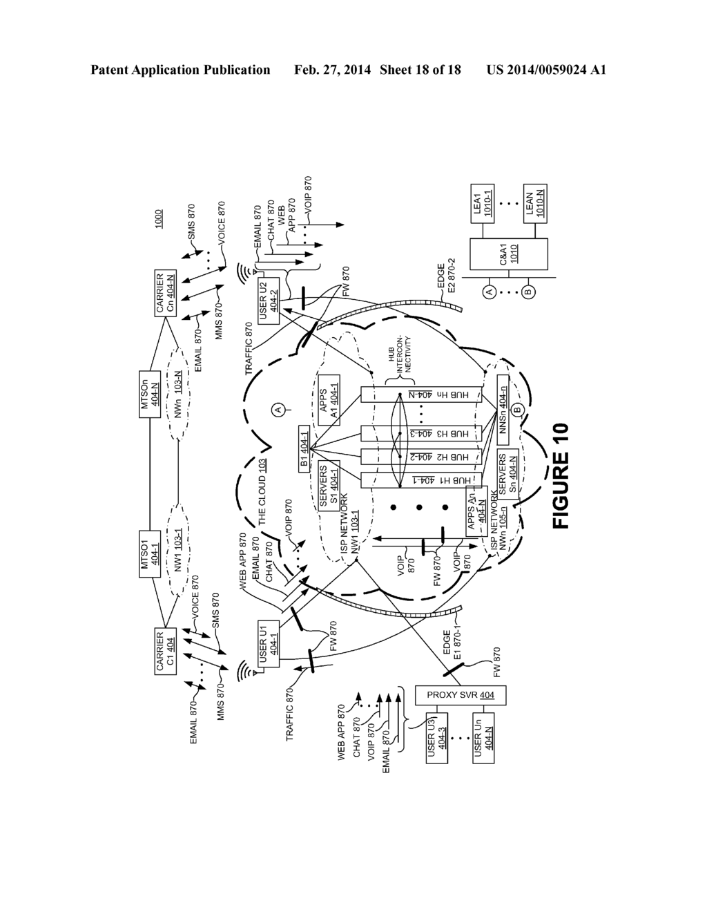 SYSTEM AND METHOD OF STORAGE, RECOVERY, AND MANAGEMENT OF DATA INTERCEPTED     ON A COMMUNICATION NETWORK - diagram, schematic, and image 19