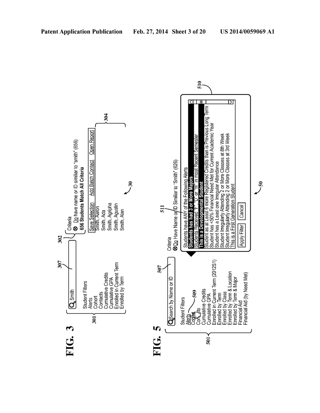 Parallel Filter Method and User Interface for Student Database Searching - diagram, schematic, and image 04