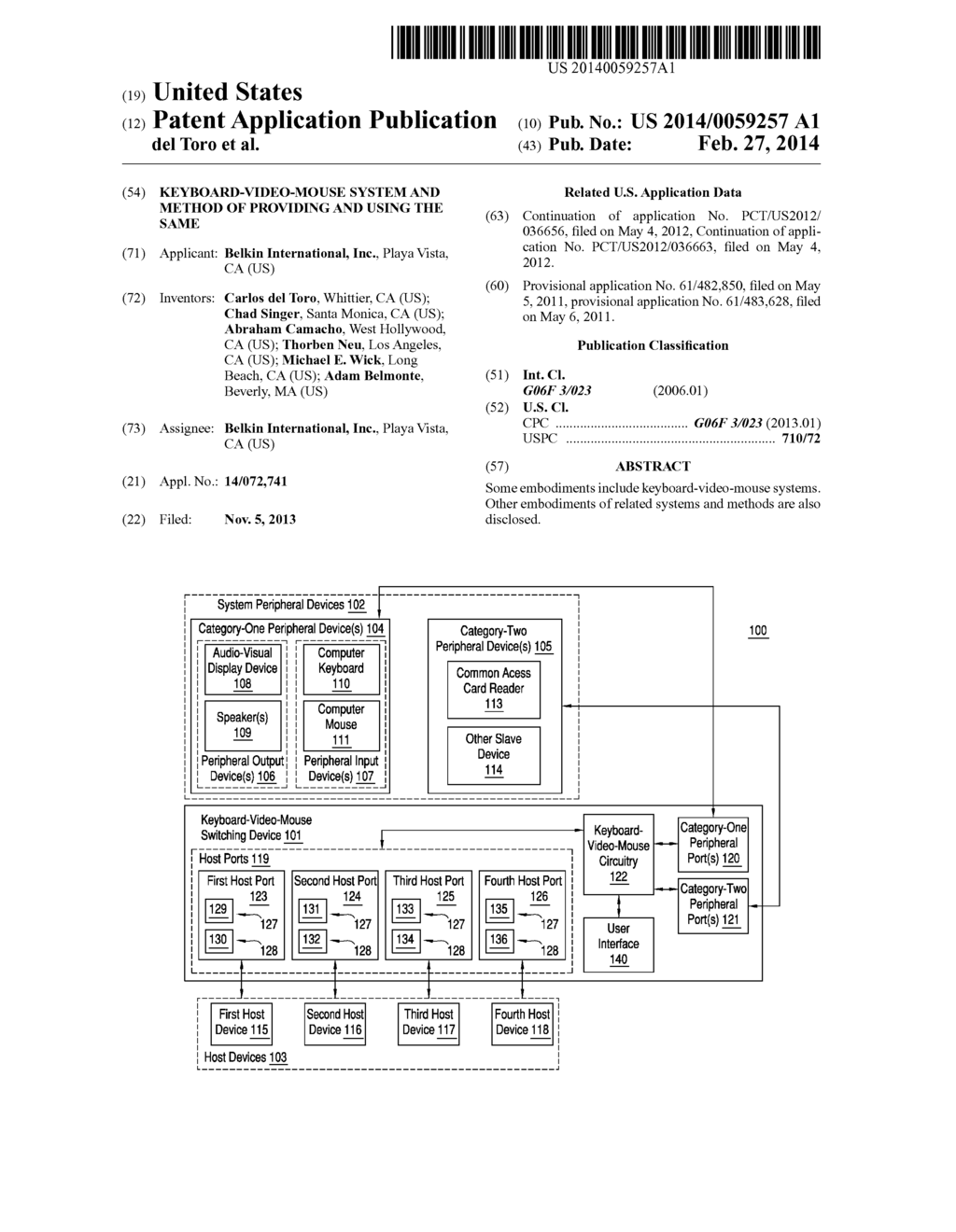 KEYBOARD-VIDEO-MOUSE SYSTEM AND METHOD OF PROVIDING AND USING THE SAME - diagram, schematic, and image 01