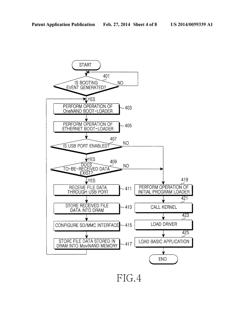 APPARATUS AND METHOD FOR DOWNLOADING CONTENTS USING AN INTERIOR MASS     STORAGE IN A PORTABLE TERMINAL - diagram, schematic, and image 05