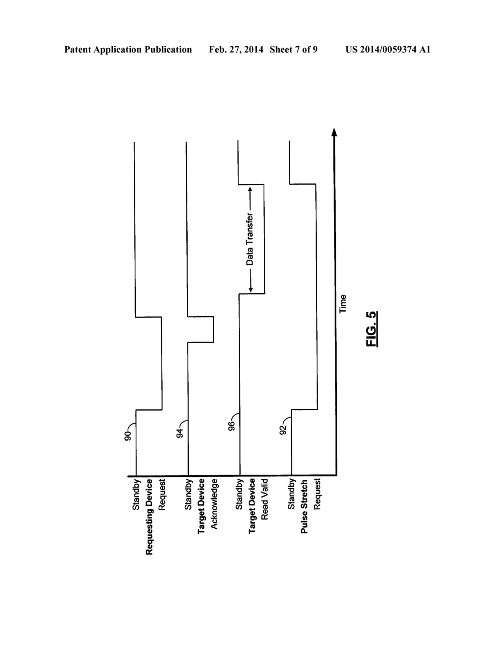 METHOD AND APPARATUS FOR SETTING A FREQUENCY OF A CLOCK SIGNAL FOR A BUS     BASED ON A NUMBER OF REQUESTS ASSERTED TO TRANSFER DATA ON THE BUS - diagram, schematic, and image 08