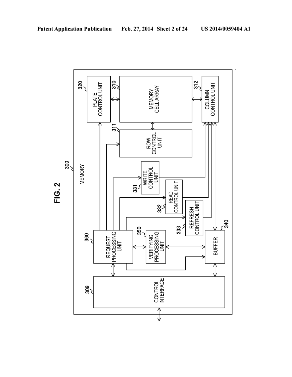 MEMORY CONTROL DEVICE, MEMORY DEVICE, INFORMATION PROCESSING SYSTEM AND     MEMORY CONTROL METHOD - diagram, schematic, and image 03