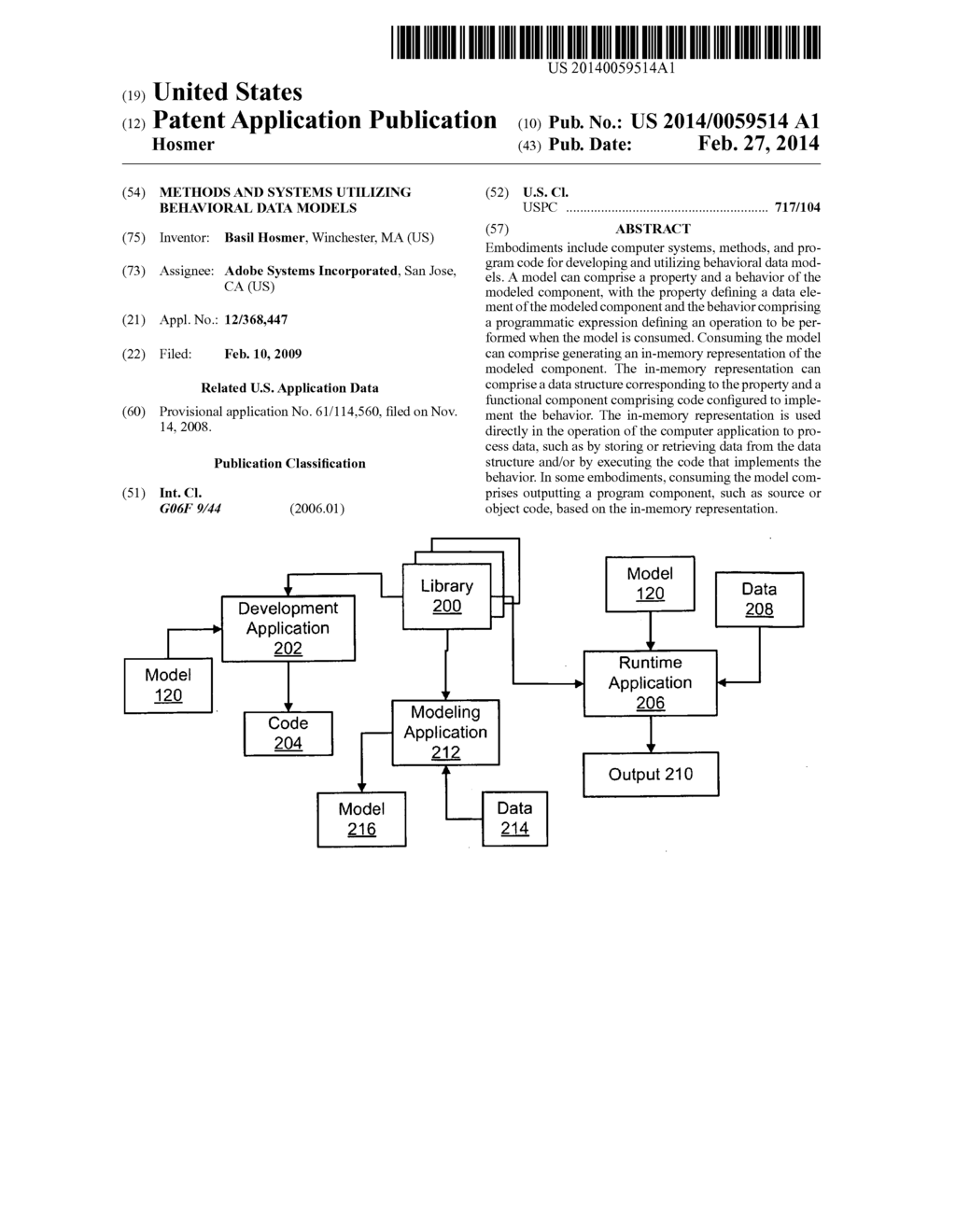 Methods and Systems Utilizing Behavioral Data Models - diagram, schematic, and image 01