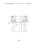 TENSION DEVICE FOR PRESTRESSING AN ASSEMBLY BY MEANS OF A THREADED ROD,     AND METHOD FOR ASSEMBLING THE TENSION DEVICE diagram and image