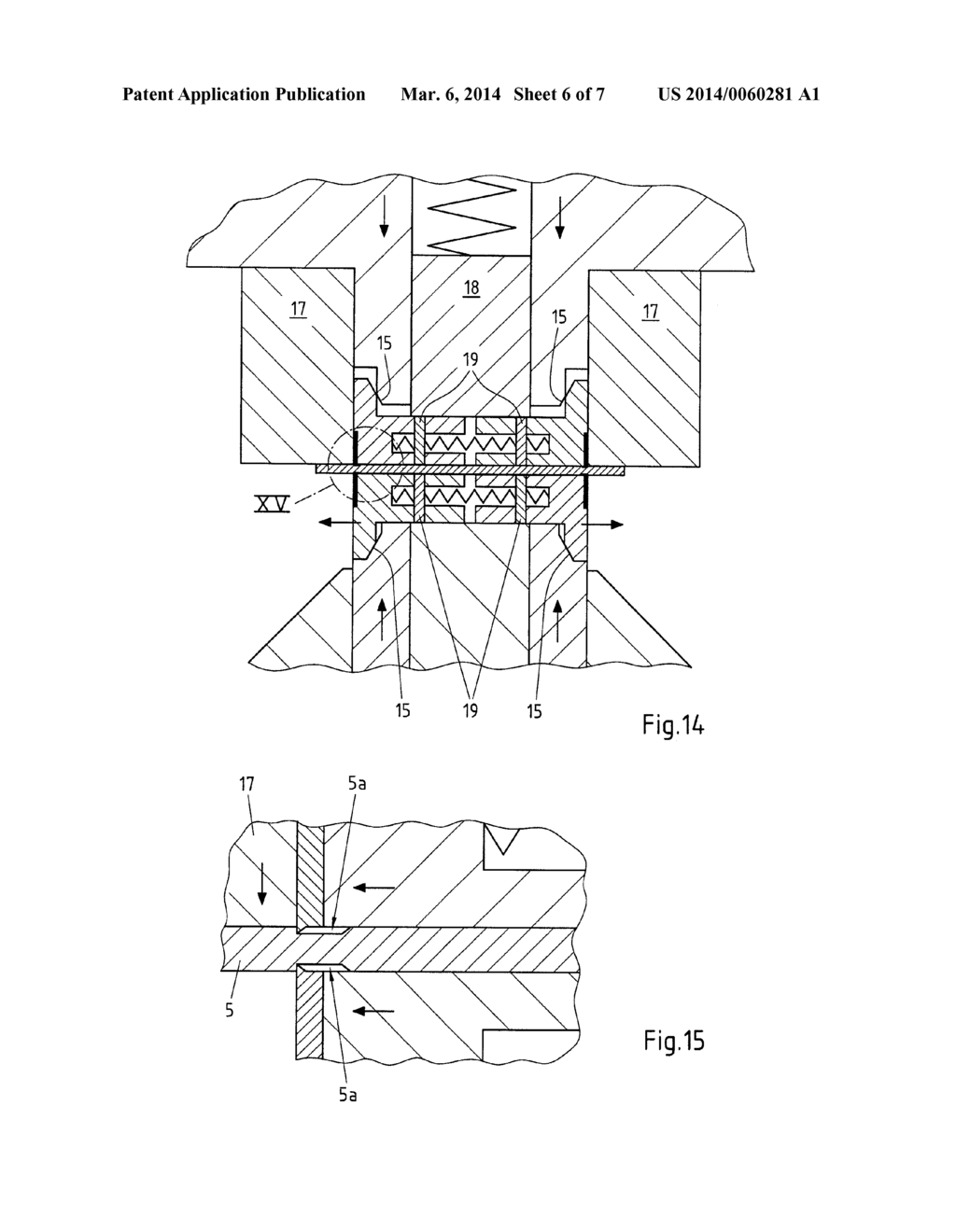 METHOD AND DEVICE FOR MECHANICALLY REMOVING COATINGS FROM COATED BLANKS     USING A PRESS AND SCRAPING KNIFE - diagram, schematic, and image 07