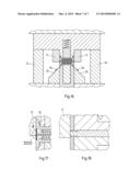 METHOD AND DEVICE FOR MECHANICALLY REMOVING COATINGS FROM COATED BLANKS     USING A PRESS AND SCRAPING KNIFE diagram and image