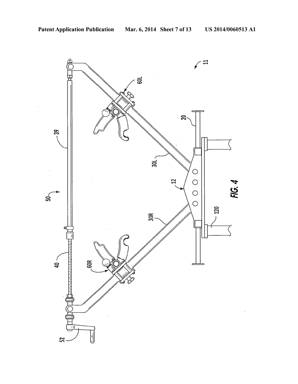 ARCHERY BOW PRESS AND METHOD FOR COMPRESSING AN ARCHERY  BOW USING     COLLECTIVELY CONNECTED BOW LIMB SUPPORTS - diagram, schematic, and image 08