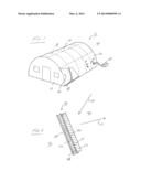 Portable Shelter With Outer Vinyl and Low Emissivity Layers diagram and image