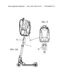 Interchangeable Scooter and Article Carrier System diagram and image