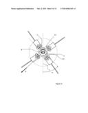 PROJECTILE WITH STEERABLE FINS AND CONTROL METHOD OF THE FINS OF SUCH A     PROJECTILE diagram and image