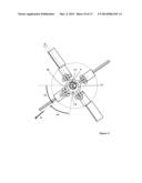 PROJECTILE WITH STEERABLE FINS AND CONTROL METHOD OF THE FINS OF SUCH A     PROJECTILE diagram and image