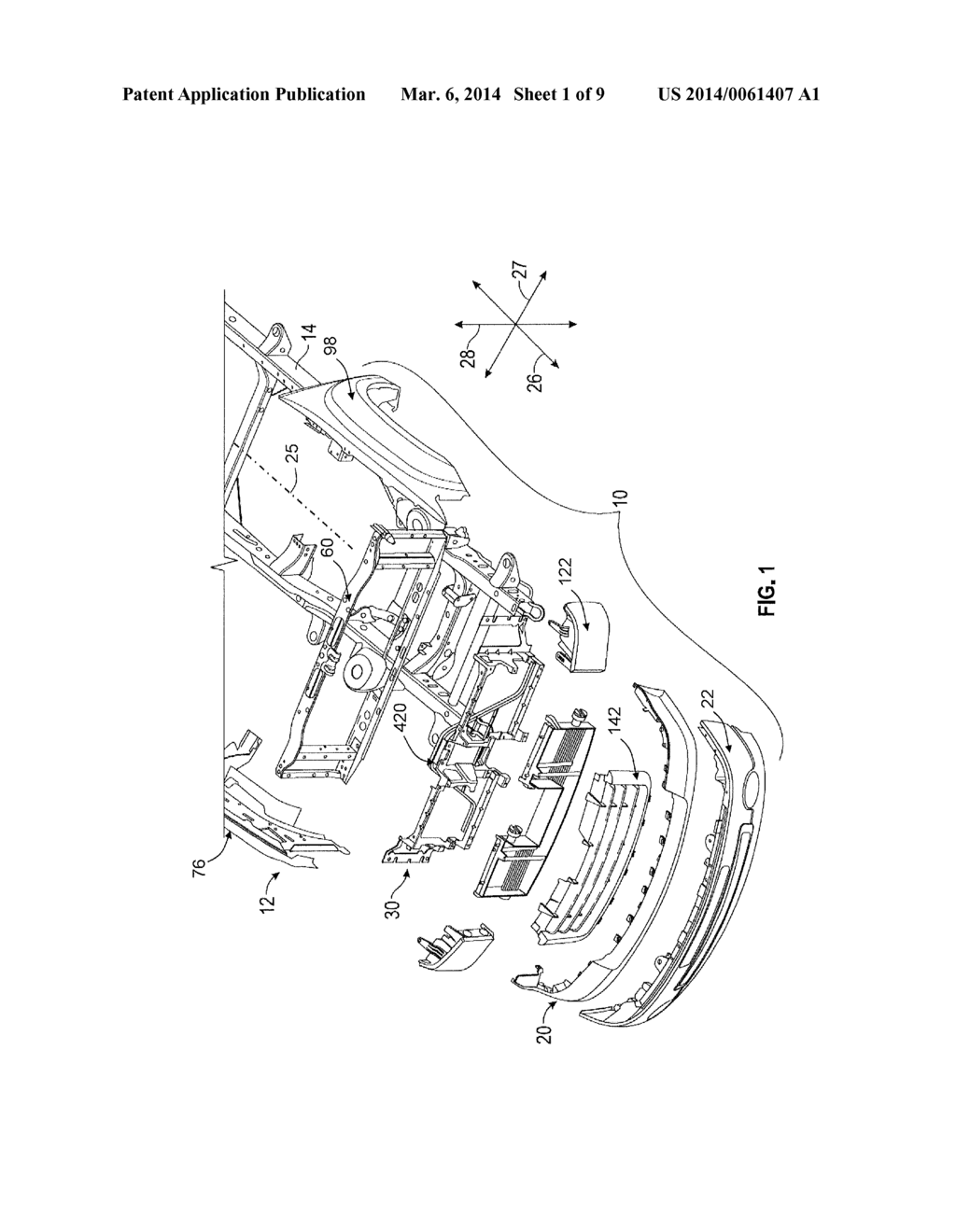 INTEGRATED HOOD LATCH KEEPER FOR A GRILL OPENING REINFORCEMENT STRUCTURE - diagram, schematic, and image 02