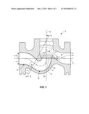 VALVE BODY WITH IMPROVED LOWER FLOW CAVITY diagram and image